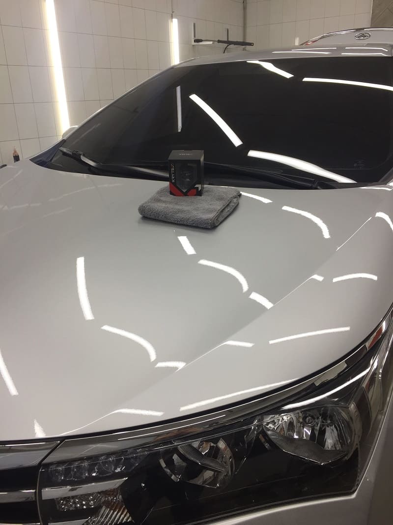 Покрытие жидким стеклом кузова автомобиля